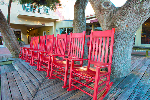 Rocking Chairs at Harbor Town-Hilton Head Island-SC