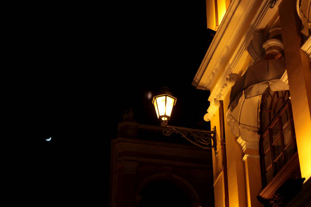 istock street light against moon sky 1270677091