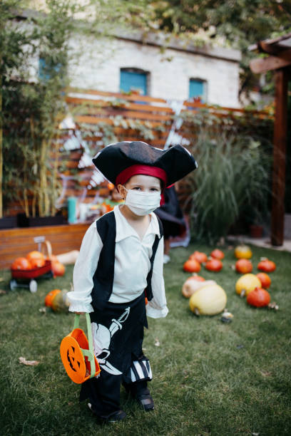 istock Little kids at a Halloween party 1270677905