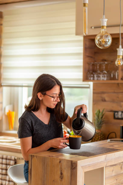 istock Woman drinking morning coffee at home 1270682097