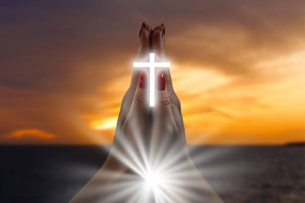 istock Light in the human hands in the dark 1270682387