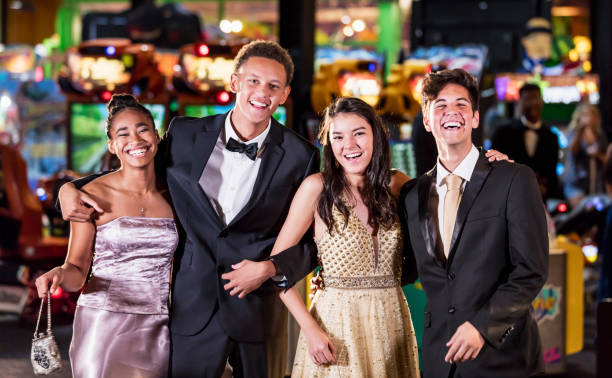 istock Teenagers having fun at prom 1270684379