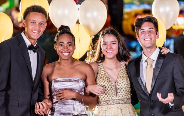 istock Teenagers having fun at prom 1270684448