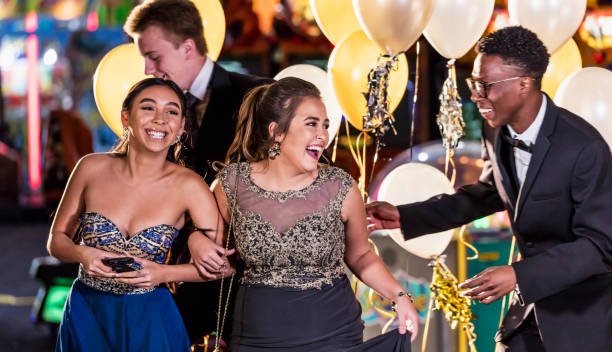 istock Teenagers having fun at prom 1270684475