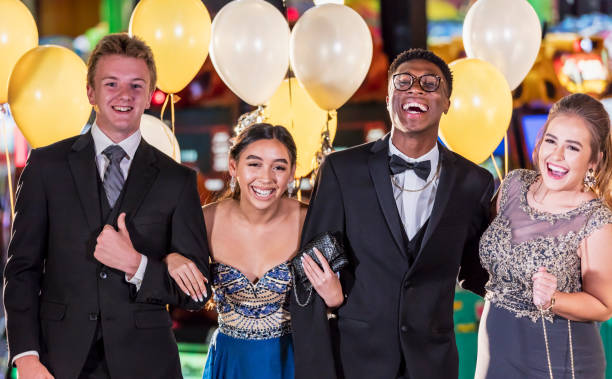 istock Teenagers having fun at prom 1270684480