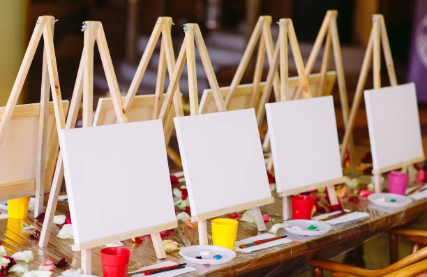 istock Painting at the art school. Painting Studio 1270685663