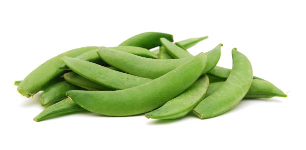 istock Group of green peas [pisum sativum] 1270687789