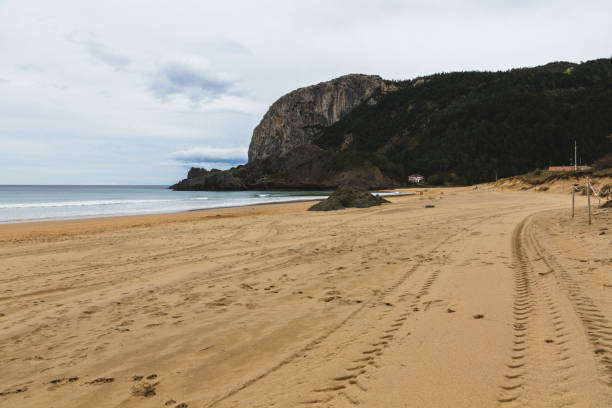istock Laga's beach in Basque Country during a cloudy day 1270688548