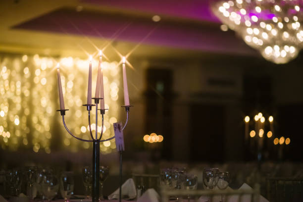 istock wedding banquet table setup with candles at night 1270689560