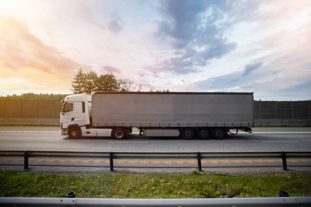 istock Lorry Transport on Motorway in Norway 1270691810