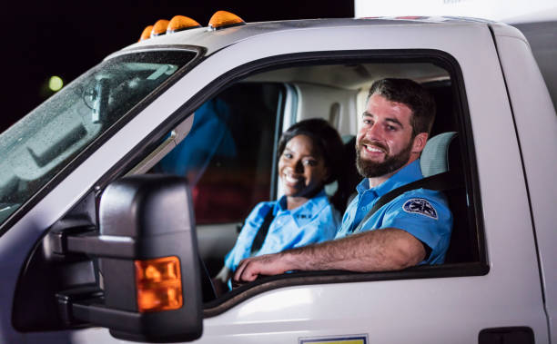 istock Paramedics driving an ambulance 1270691916