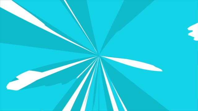 Animation of Comic speed lines background texture pattern effect in cartoon concept, loopable stock video