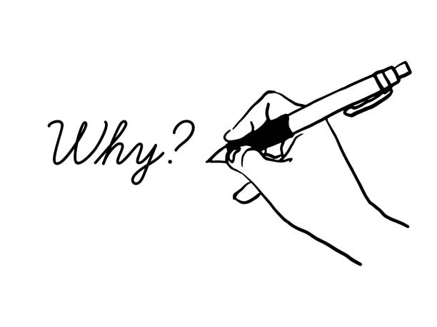 なぜ質問の線描画ベクトルのイラスト。手書き - ペン点のイラスト素材／クリップアート素材／マンガ素材／アイコン素材