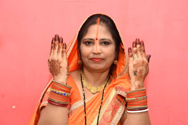 istock Woman showing Henna (Mehandi) Hands 1270724485