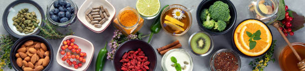 istock Healthy products for immunity stimulation 1270727396