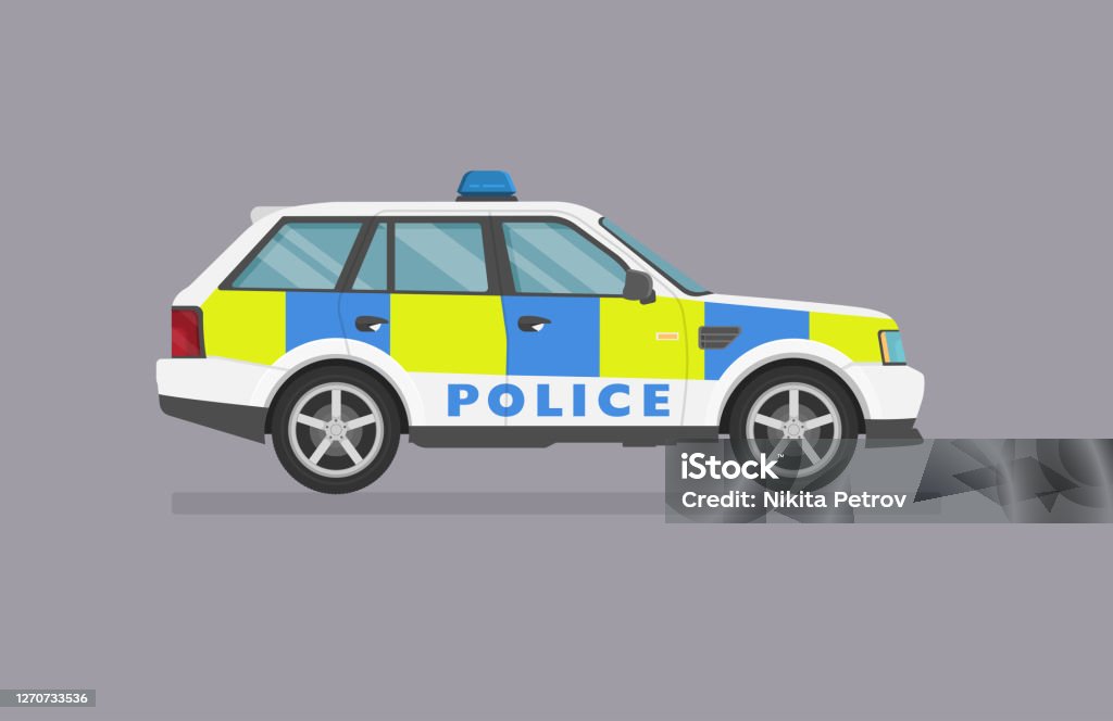 Vector Suv Car Stock Illustration - Download Image Now - Police Car, UK,  Police Force - iStock