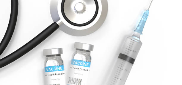 istock Vaccine and syringe injection. It use for prevention, immunization and treatment from virus infection 1270735809