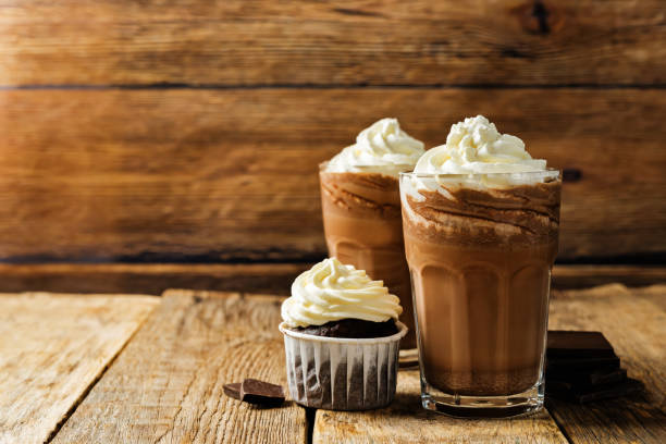 istock Dark hot chocolate with whipped cream 1270738456