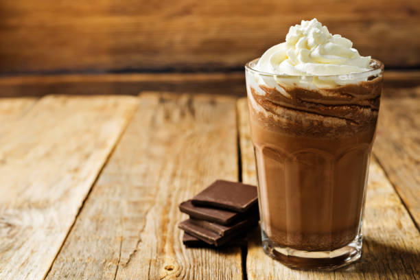 istock Dark hot chocolate with whipped cream 1270738463