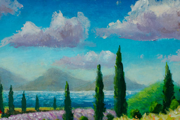 istock Painting Stunning Landscape in Tuscany, Italy. 1270739380