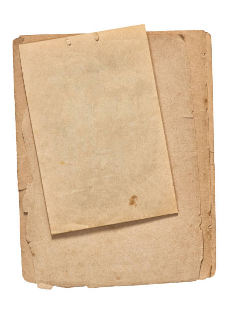 istock Old paper sheets Used book pages torn edges white background 1270743897
