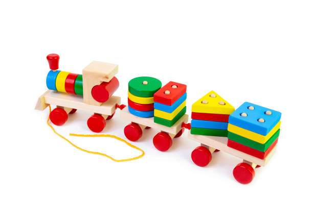 istock Wooden train toy 1270745640