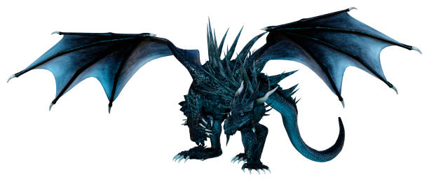 istock 3D illustration fantasy dragon on white 1270747684