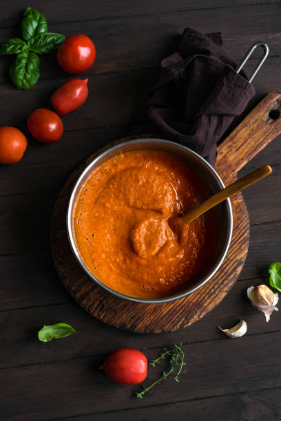 istock Homemade tomato sauce or soup 1270749014