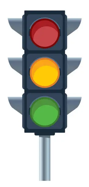 Vector illustration of Traffic light