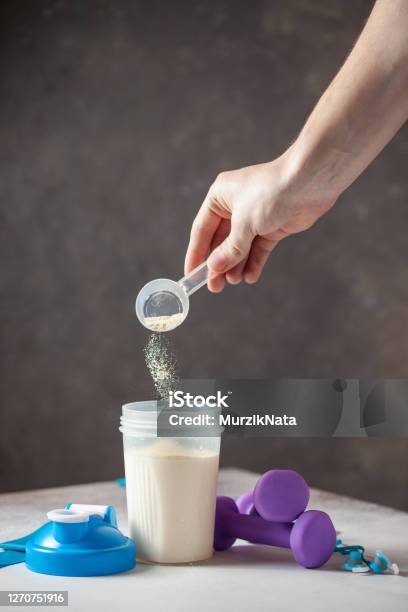 Set Of Different Sauces Stock Photo - Download Image Now - Protein Drink, Whey, Cocktail Shaker