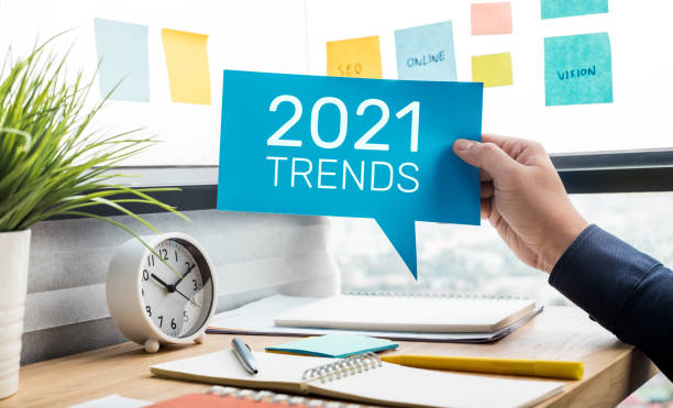 Trends of 2021 concepts with text and business person Trends of 2021 concepts with text and business person.creativity to success youth culture stock pictures, royalty-free photos & images