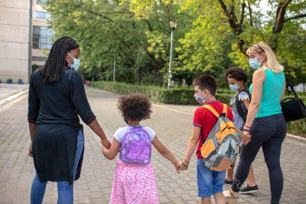 istock Parents with elementary school students during virus pandemic 1270757380