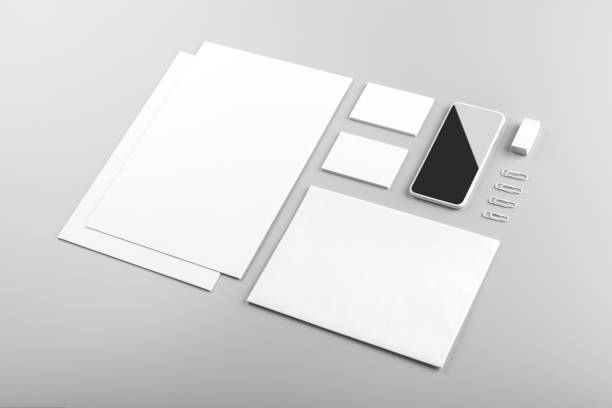 Branding identity Photo. Template for branding identity. For graphic designers presentations and portfolios. Identity Mock-up isolated on gray and white background. Identity set mock-up. Photo mock up. corporate identity stock pictures, royalty-free photos & images