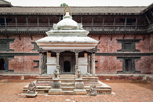 Courtyard of Keshav Narayan Chowk in the Patan Royal Palace Complex in Patan Durbar Square - Nepal