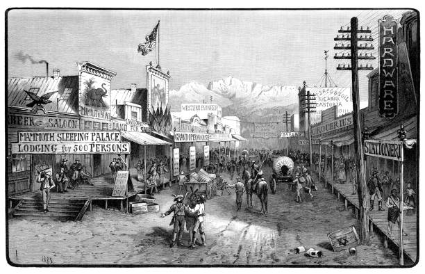 Free Stock Photo of Old Western Town in Black and White | Download Free ...