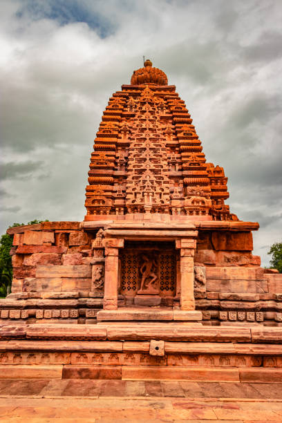 sangameshwara temple pattadakal breathtaking stone art from different angle with dramatic sky