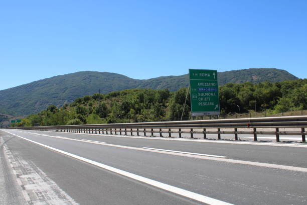 istock Highway and mountians in italy 1270772842