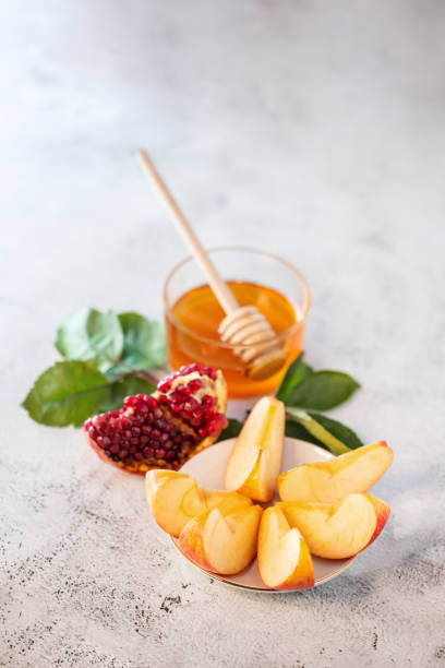 Apples, pomegranate and honey for Rosh Hashanah