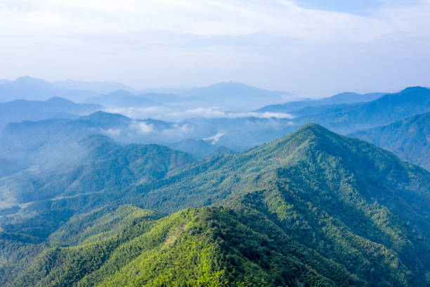 istock Chinese mountains, aerial view 1270784987