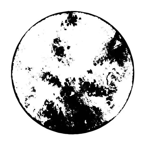Vector illustration of Grunge Circle Stamp