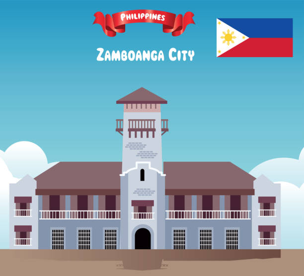 Zamboanga City Vector Zamboanga City zamboanga del sur stock illustrations