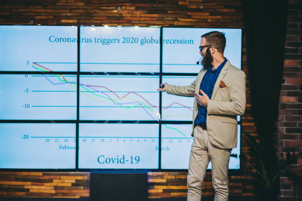 istock Financial analyst talking about global recession 1270793870