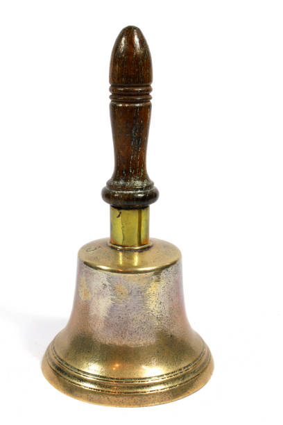 istock A Vintage Brass School Bell On White Background 1270796320