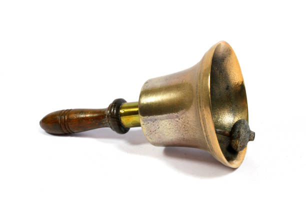 istock A Vintage Brass School Bell On White Background 1270796400