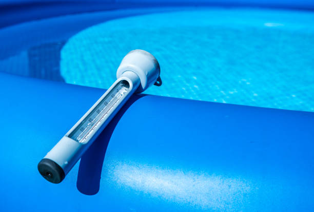 Thermometer for the garden pool