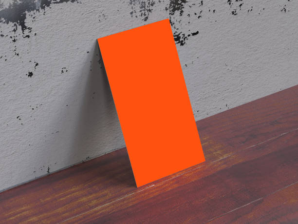 Realistic Business Card on Wood Desk