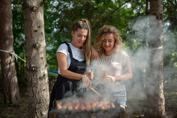 istock Barbecue with friends in the nature 1270803783