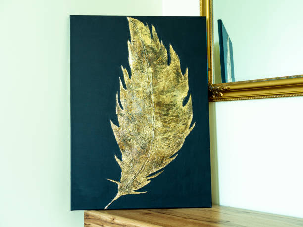 istock Metal Golden feather 1270805719
