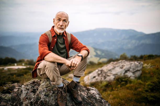 istock Taking a rest on the top of Mountain 1270807806