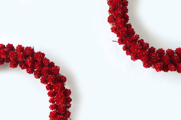 istock dried flower wreath----red and white 1270807963